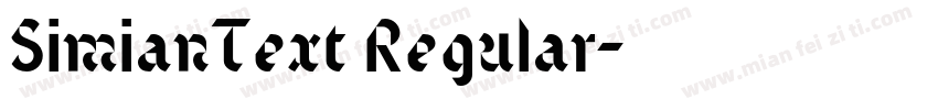 SimianText Regular字体转换